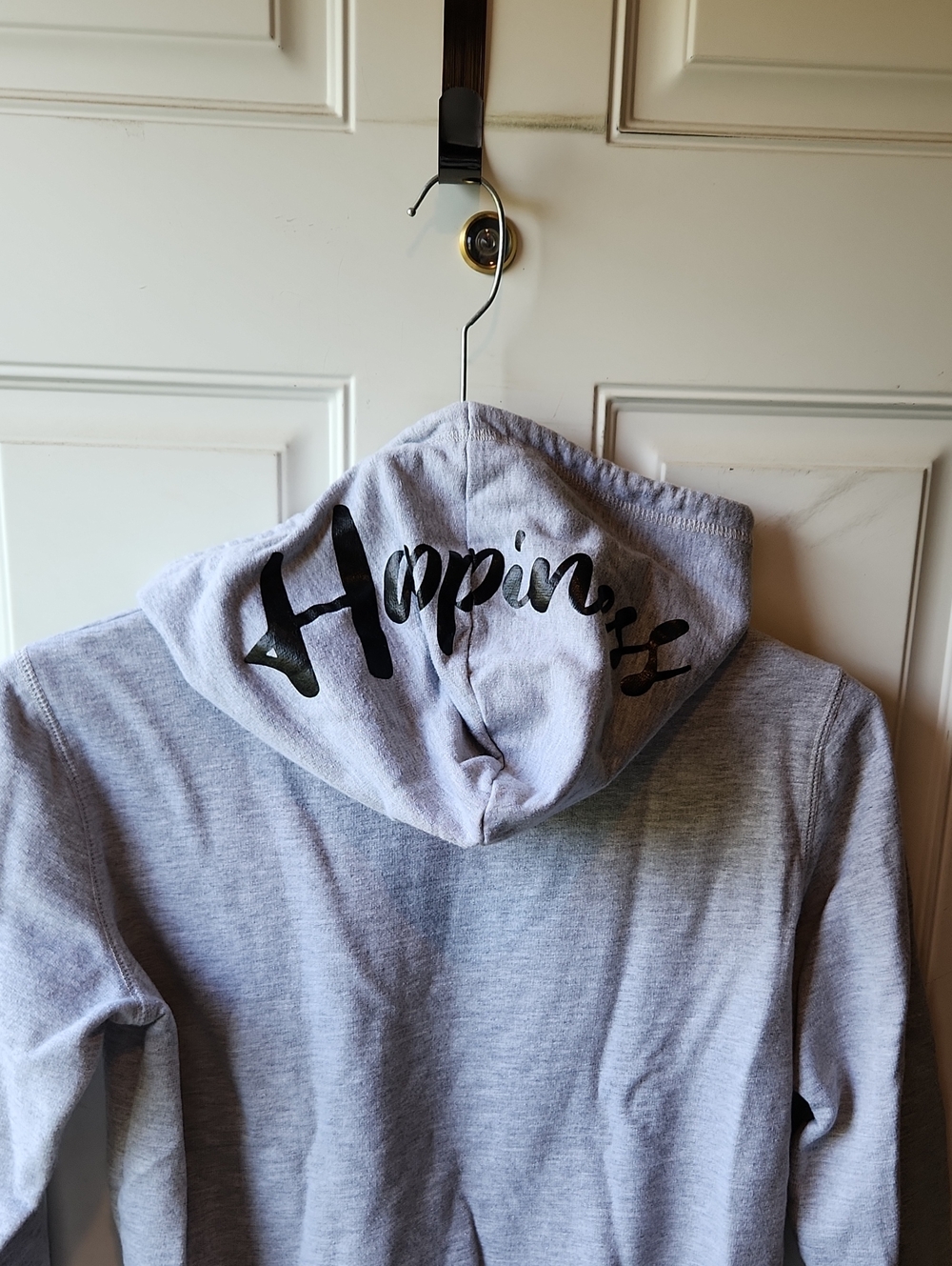 Women's Peanuts Heather Gray Hoodie Size M - Picture 5 of 7
